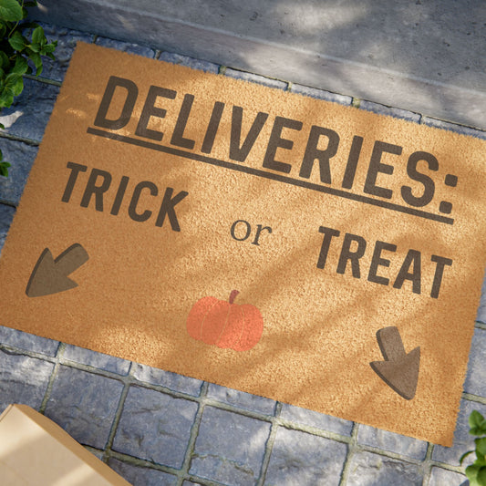 Trick or Treat? - Interactive Delivery Doormat