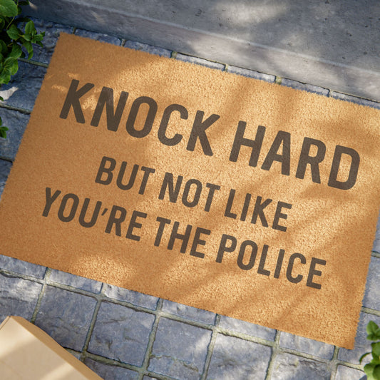 Knock Hard - Doormat