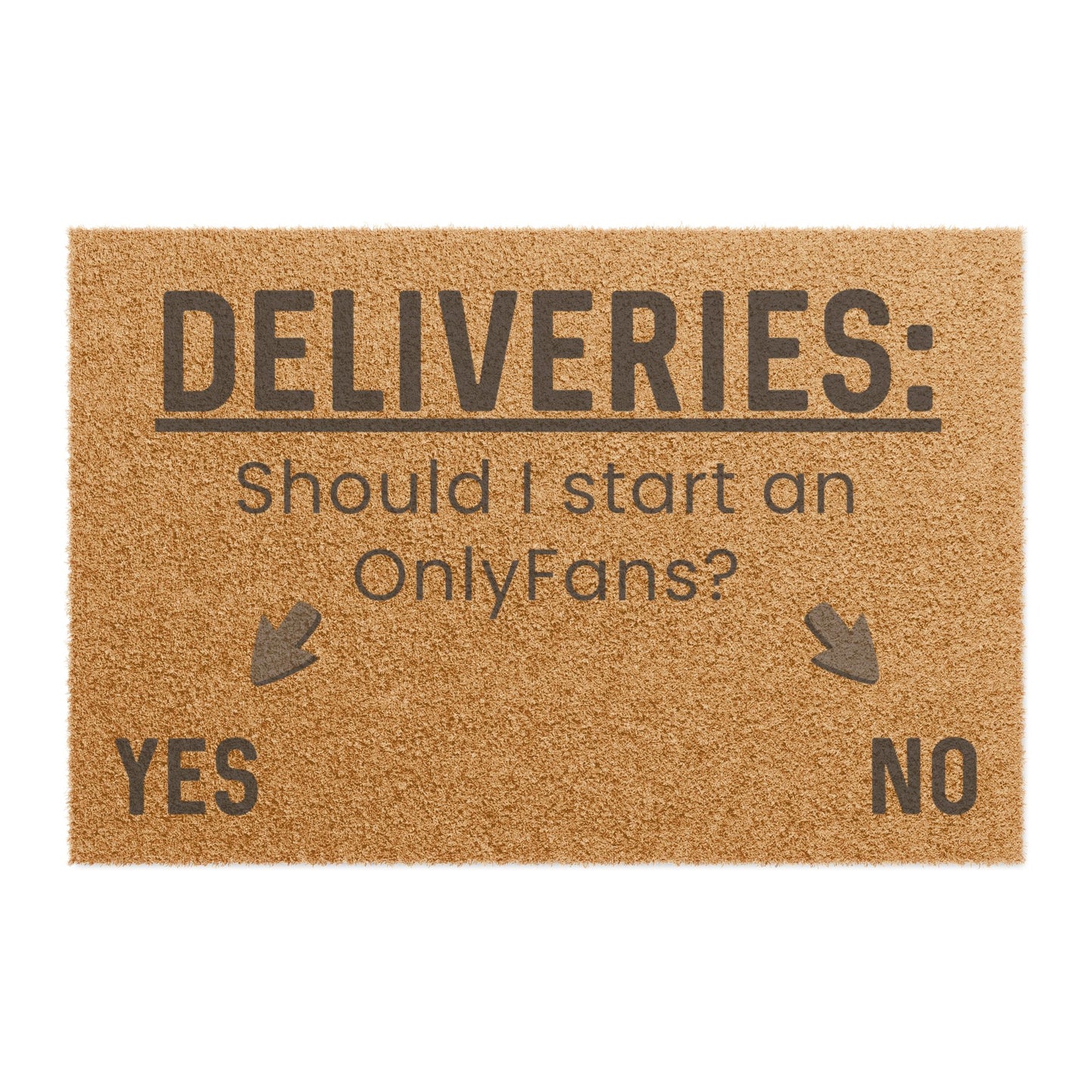 Should I Start an OnlyFans? - Interactive Delivery Doormat