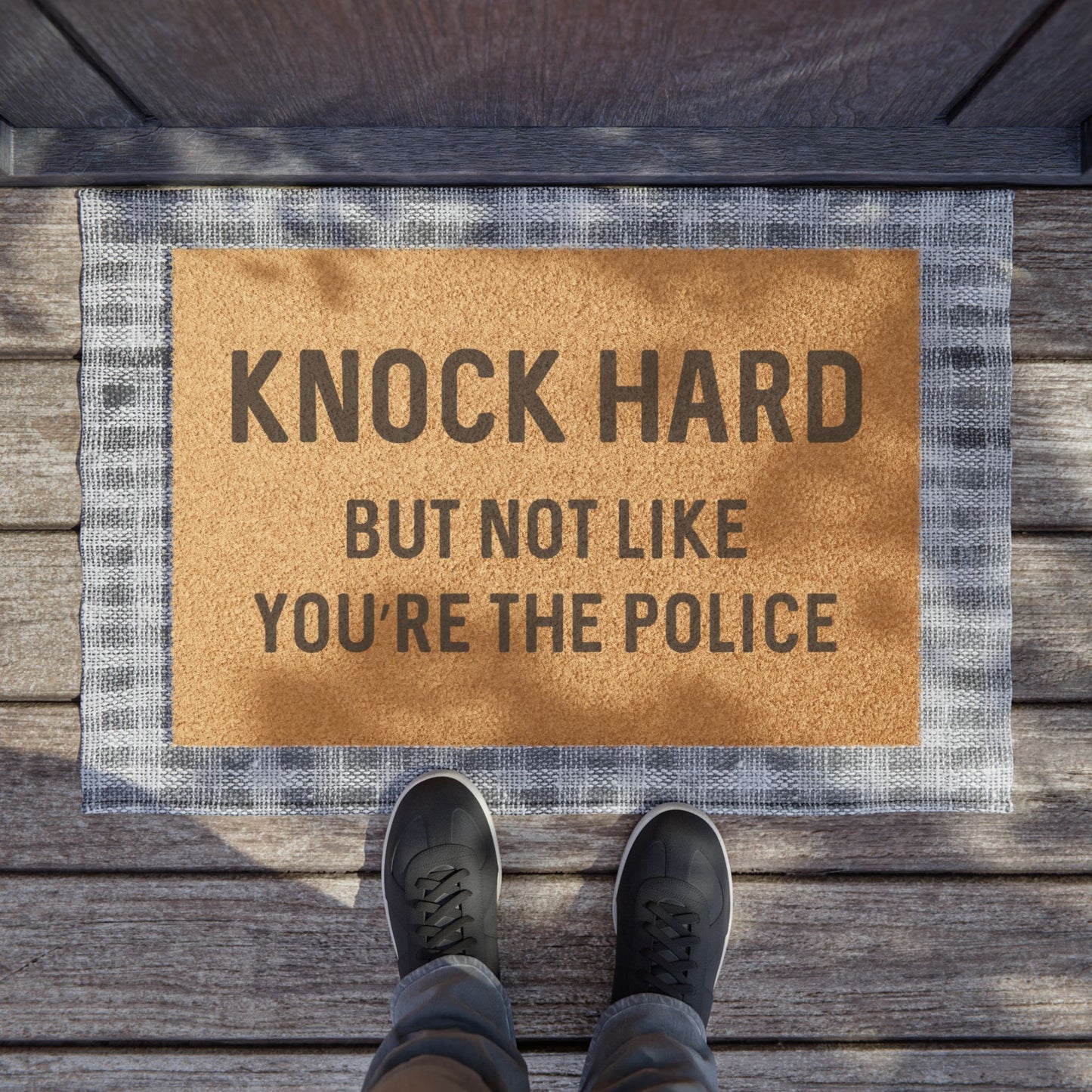 Knock Hard - Doormat