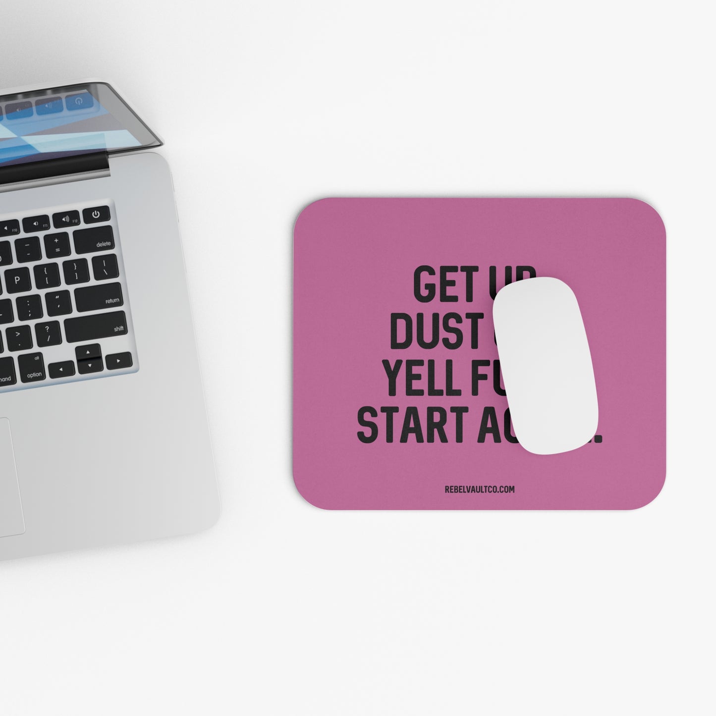 Yell Fuck & Start Again - Mouse Pad