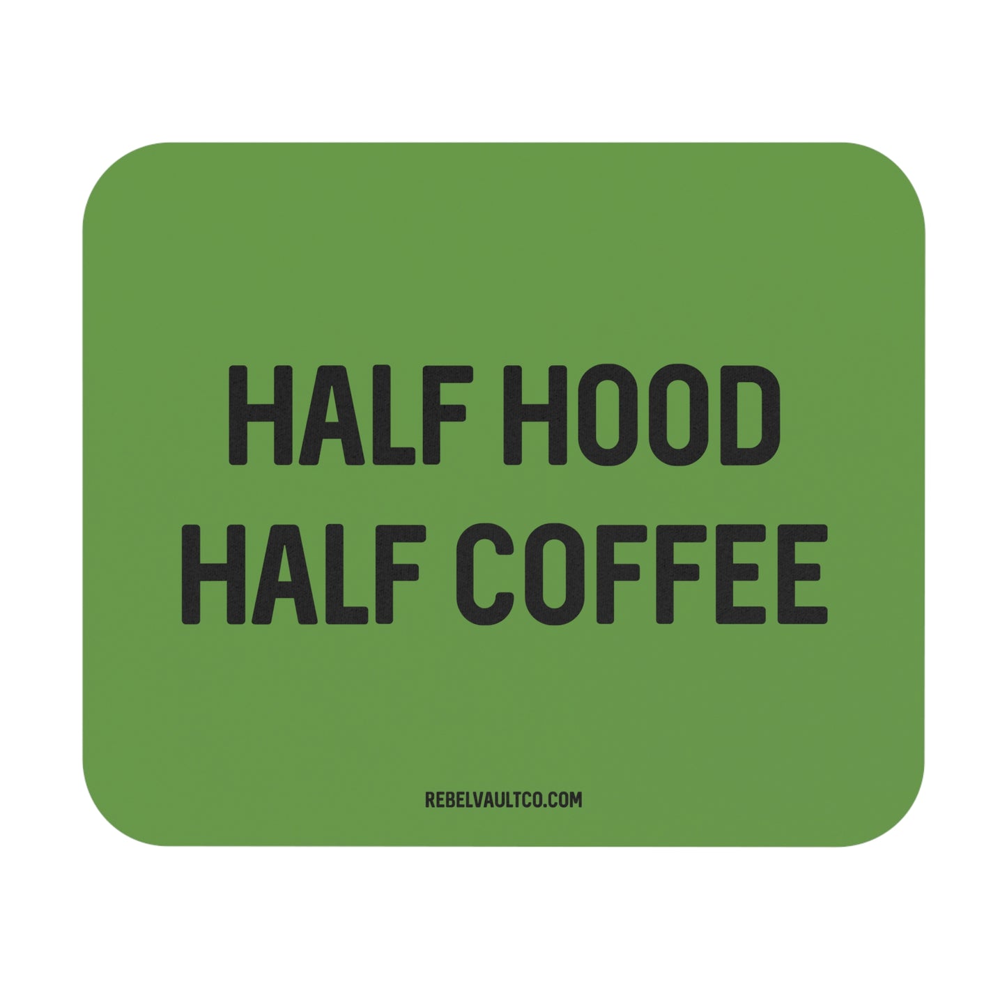 Half Hood Half Coffee - Mouse Pad
