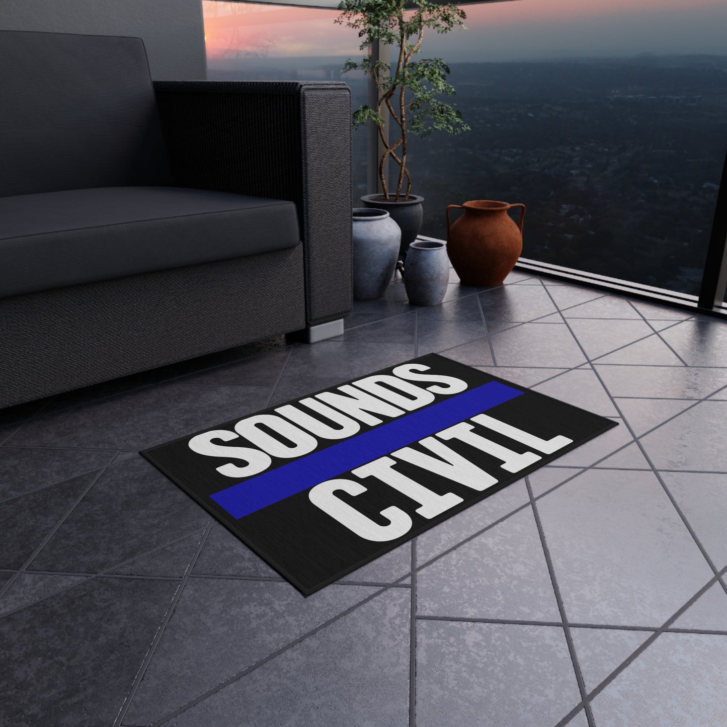 Sounds Civil Cop Office Rug