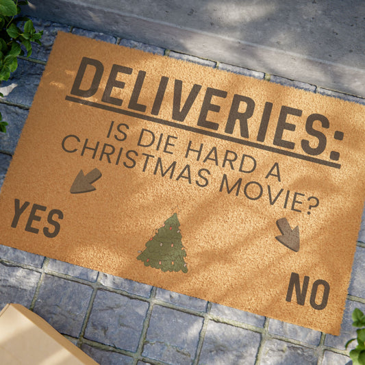 Is Die Hard A Christmas Movie? - Interactive Delivery Doormat