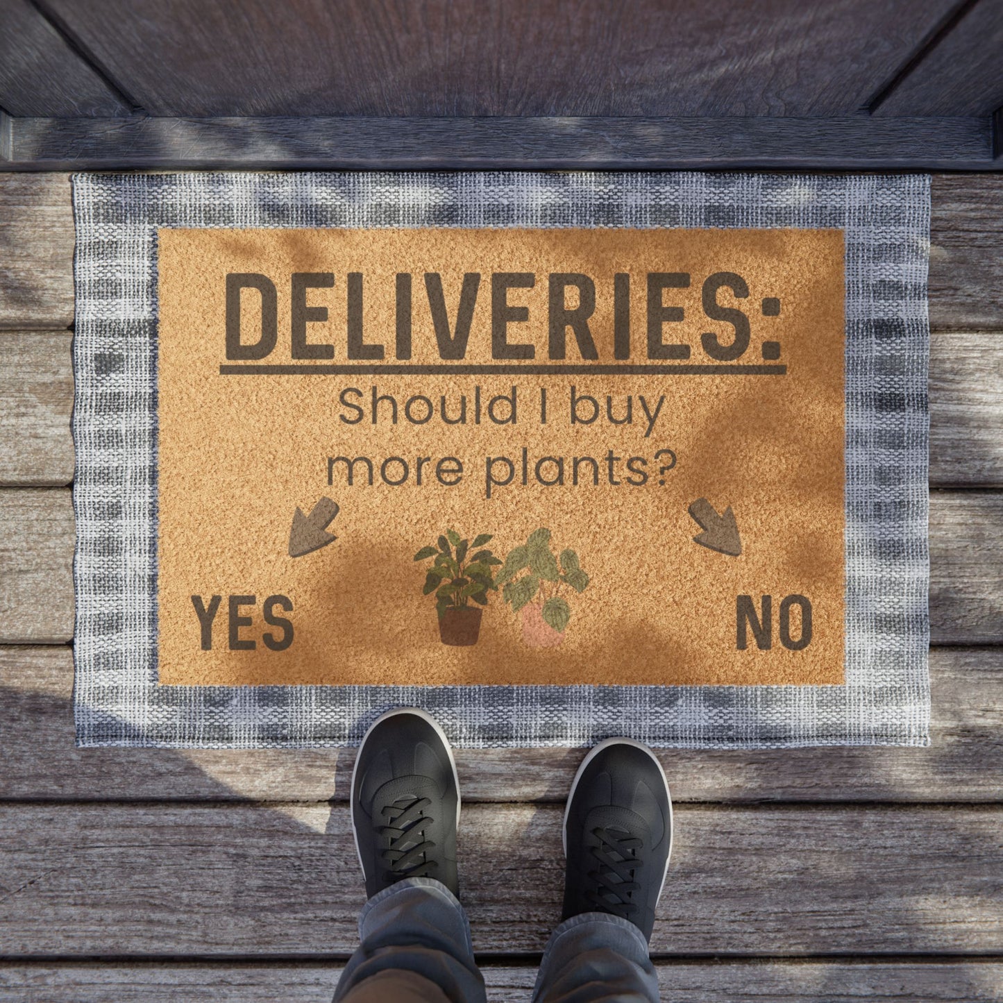 Should I Buy More Plants? - Interactive Delivery Doormat