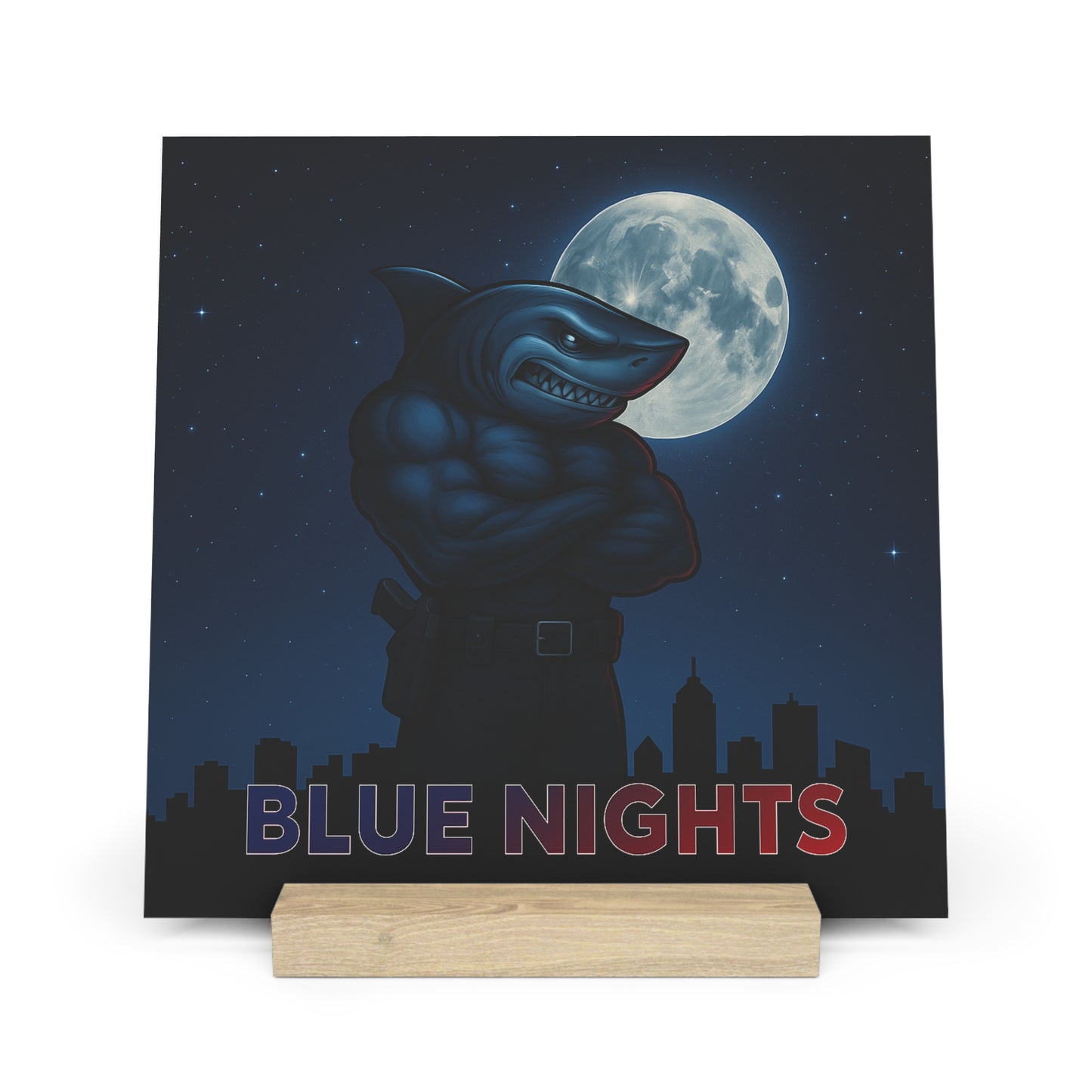 Blue Nights - Display Board with Stand