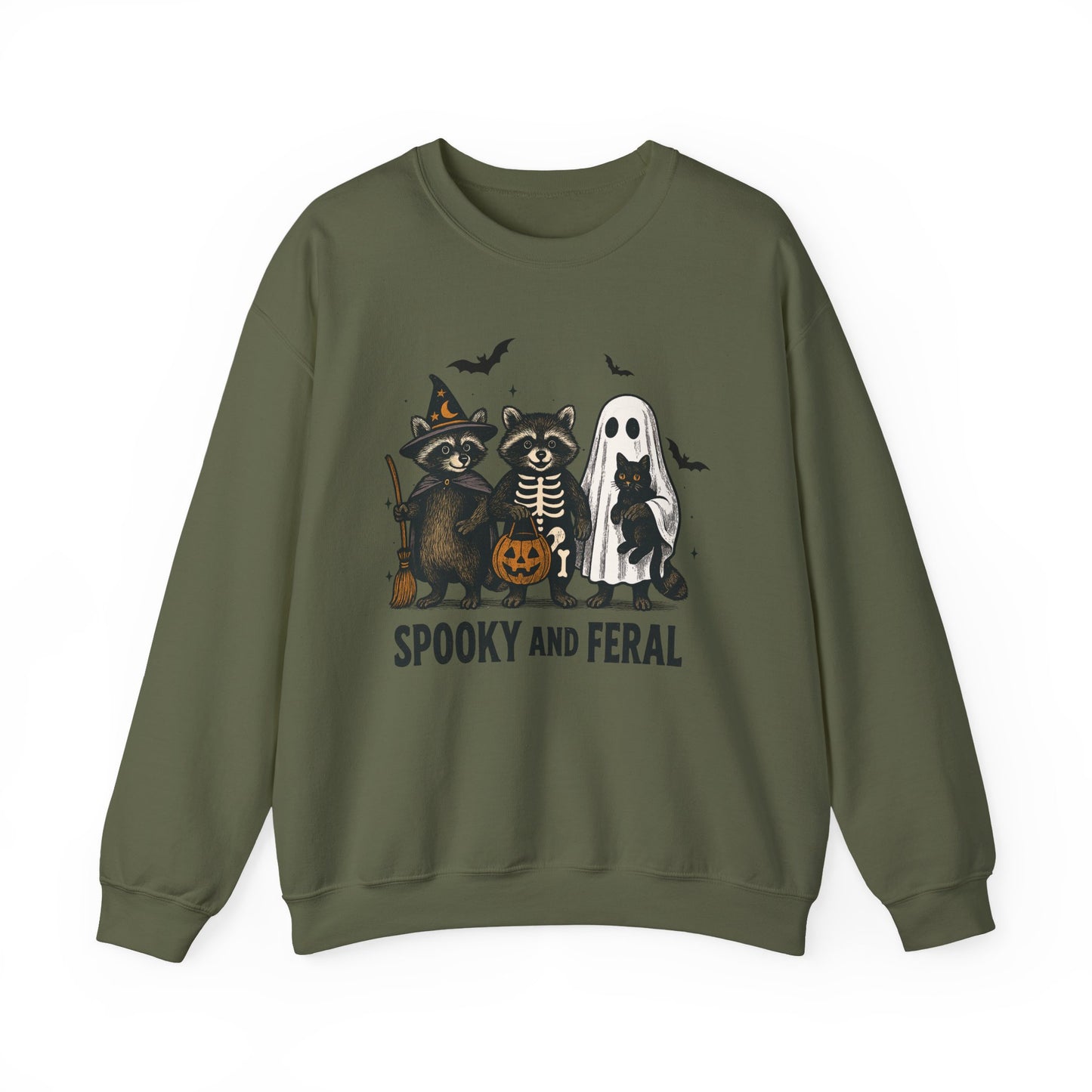 Spooky and Feral - Unisex Crewneck Sweatshirt