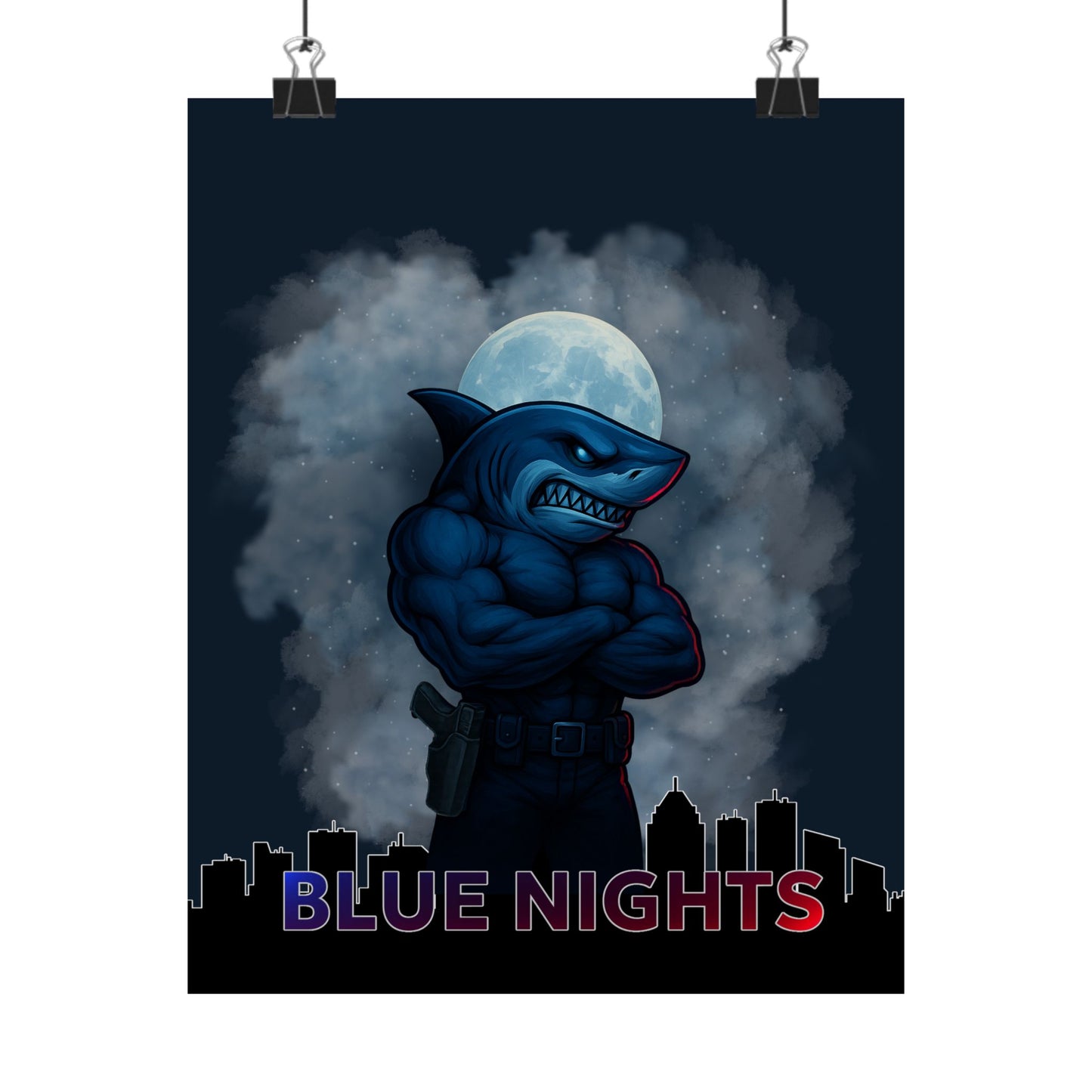 Blue Nights - Canvas Poster