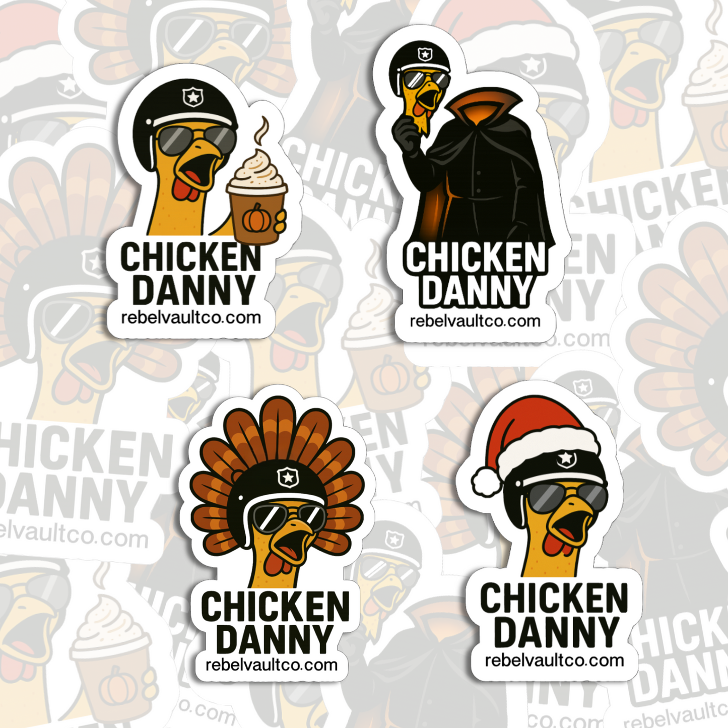 Seasonal Chicken Danny - Sticker Pack