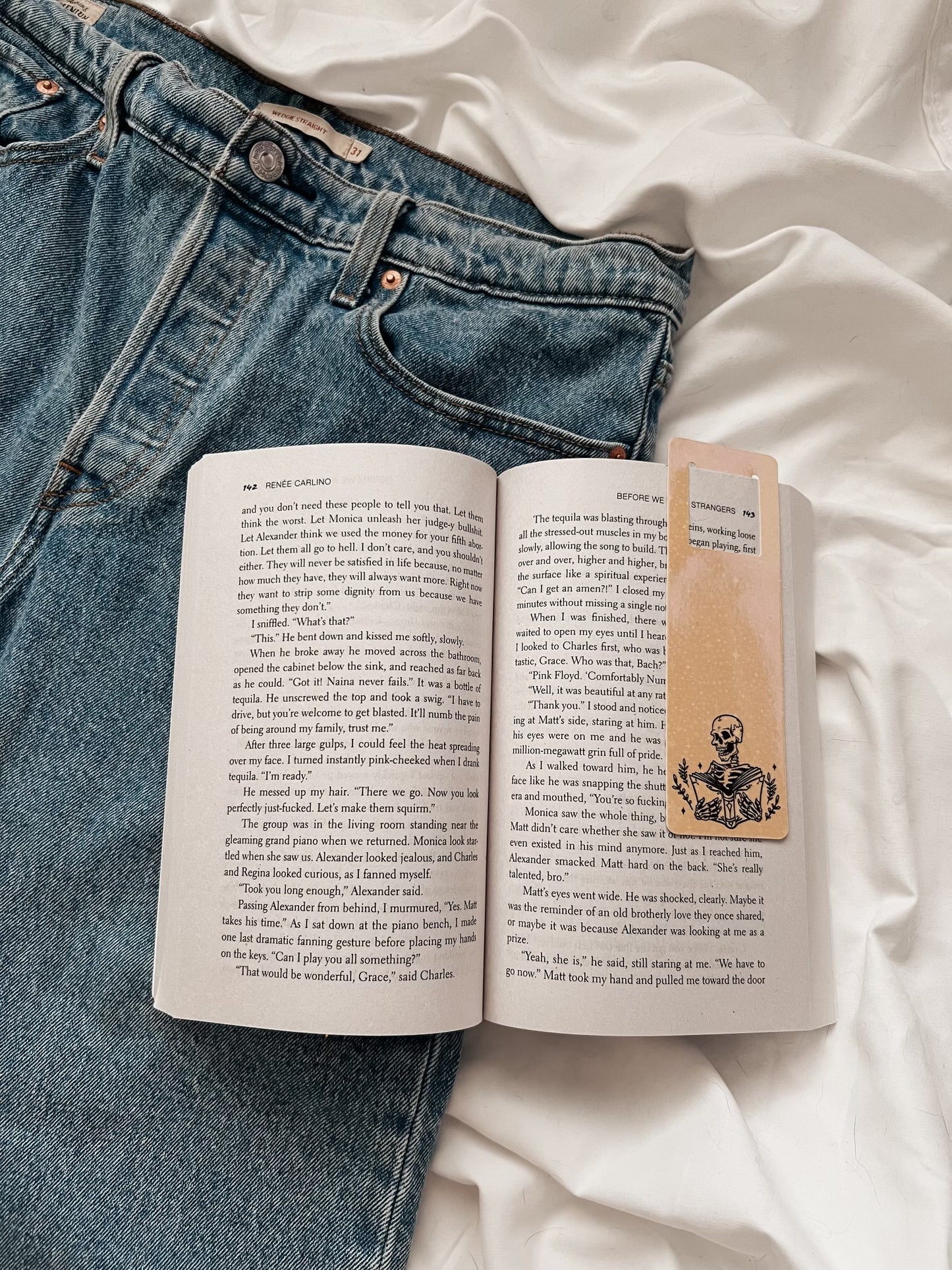 Skeleton Reading Bookmark