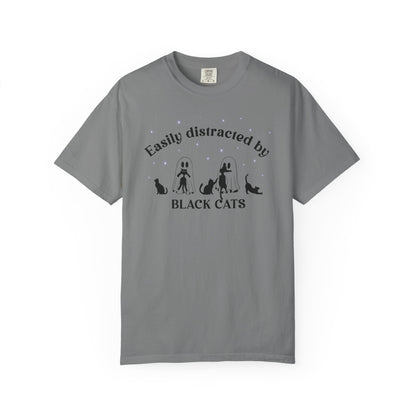 Easily Distracted by Cats - Comfort Color Tee