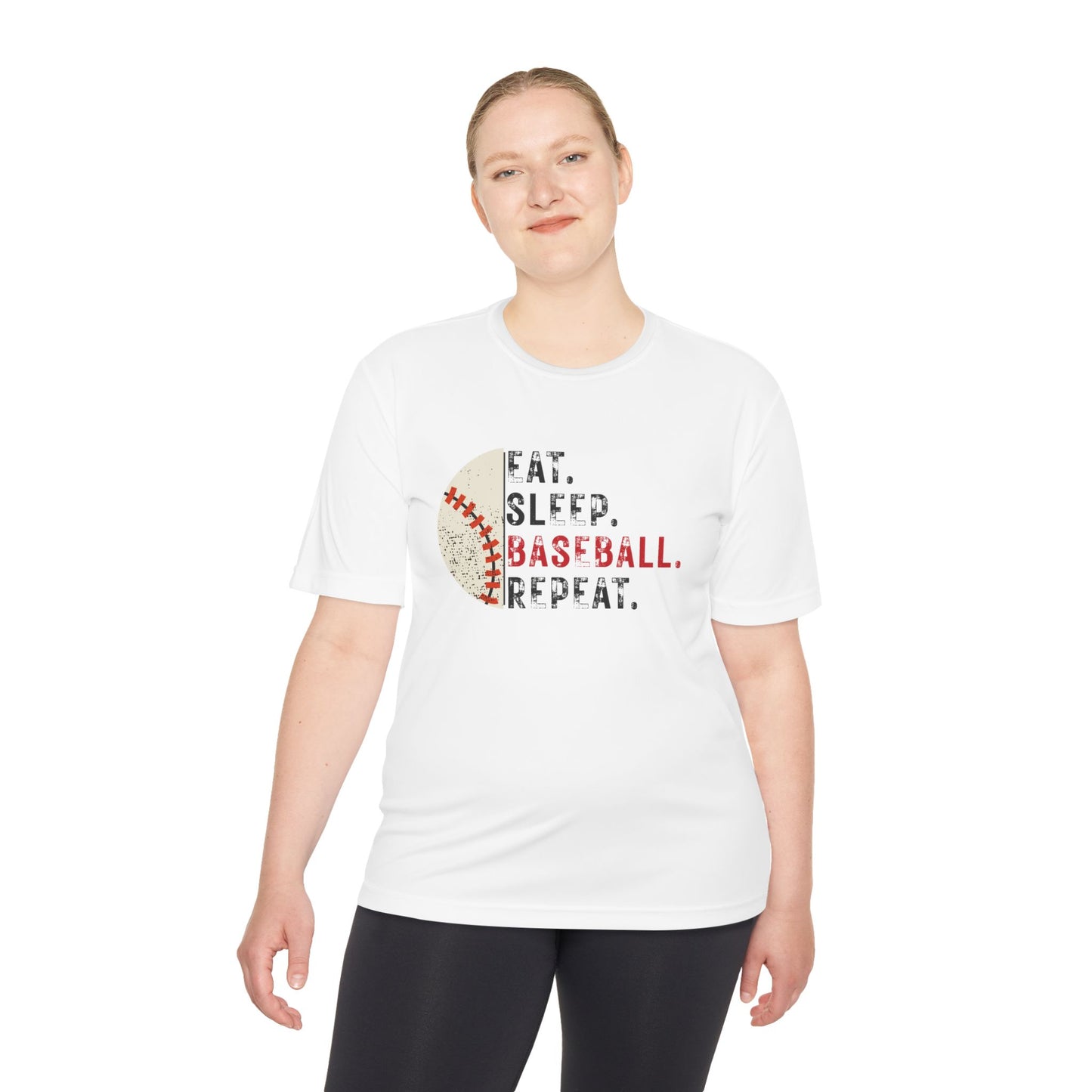 Eat Sleep Baseball Repeat - Unisex Moisture Wicking Shirt