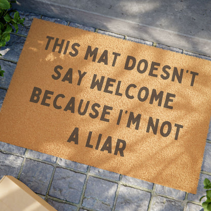 The Mat Doesn't Say Welcome - Doormat