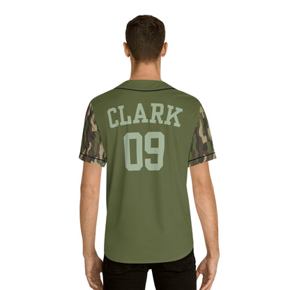 Clark - Green Camo Baseball Jersey