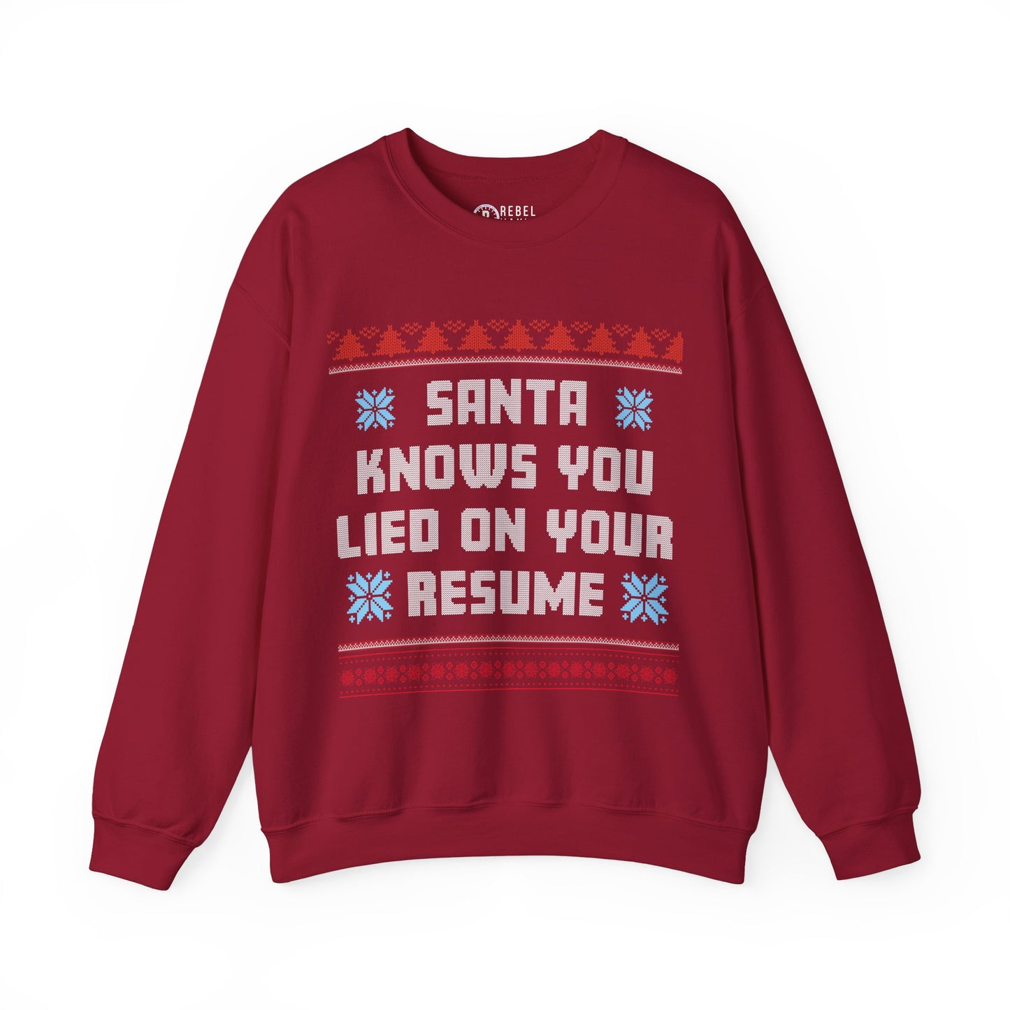 Santa Knows You Lied On Your Resume - Ugly Sweatshirt