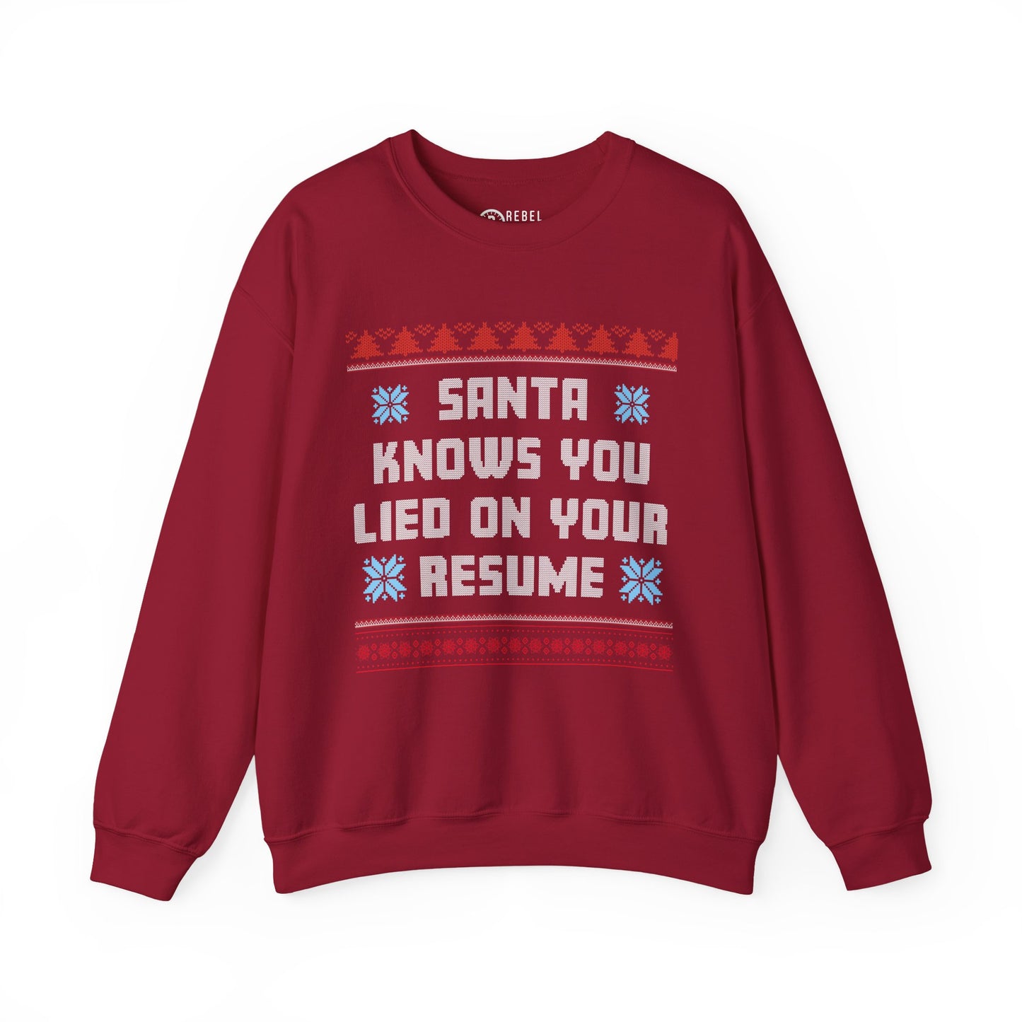 Santa Knows You Lied On Your Resume - Ugly Sweatshirt