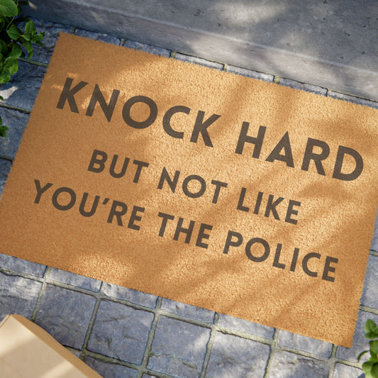 Knock Hard - Doormat