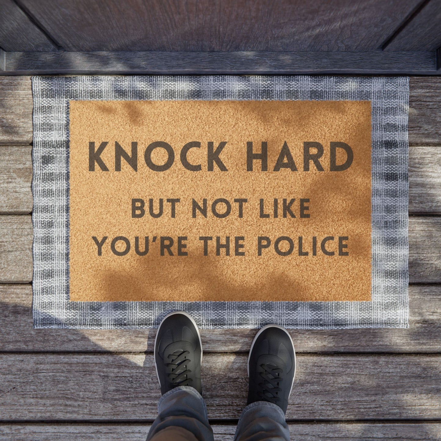 Knock Hard - Doormat