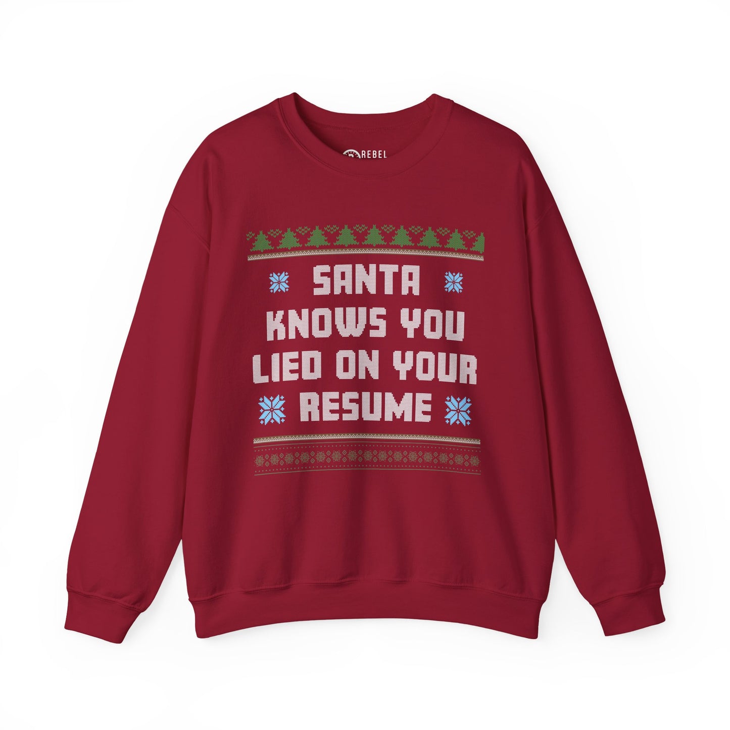 Santa Knows You Lied On Your Resume - Ugly Sweatshirt