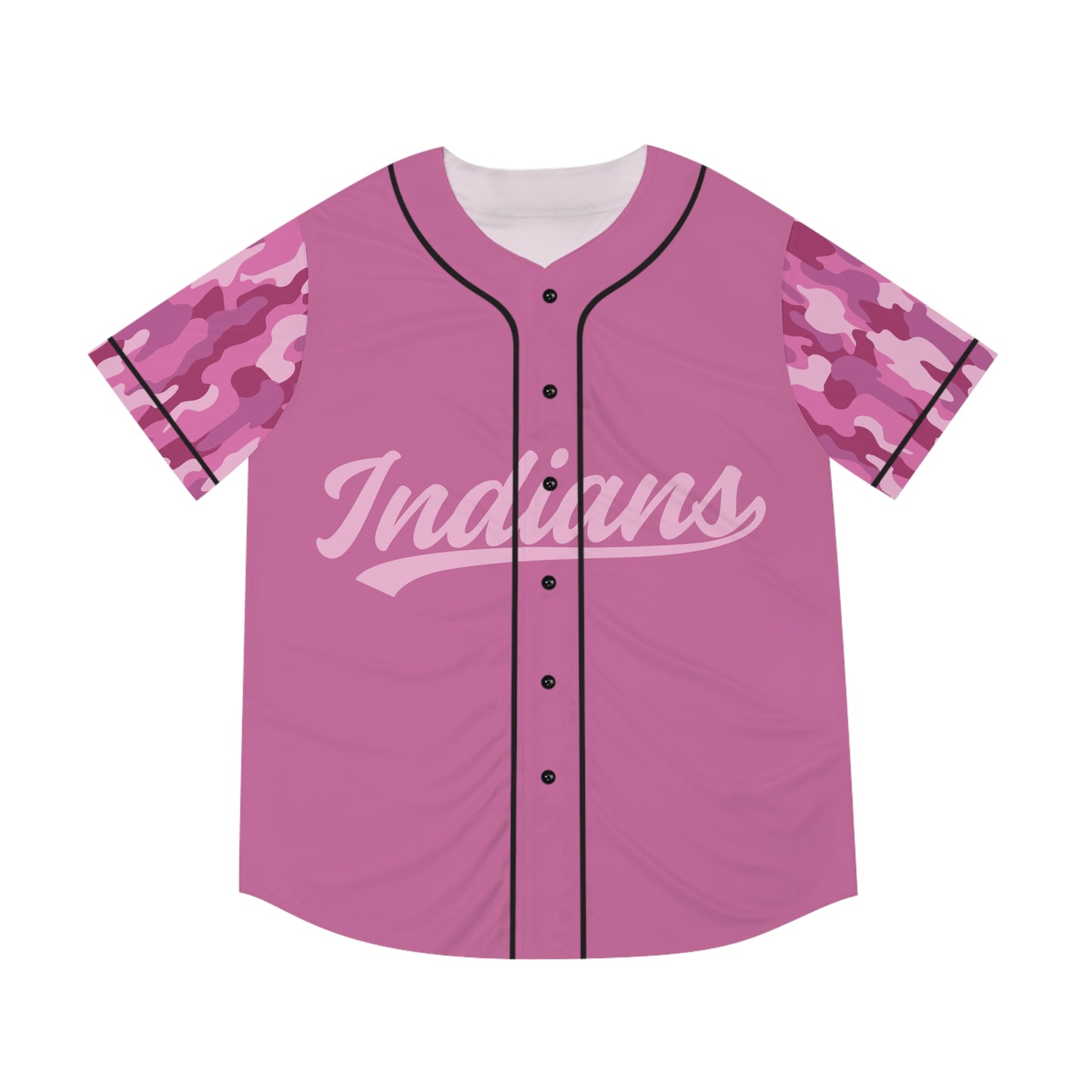 Clark - Pink Camo Baseball Jersey