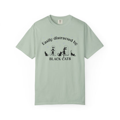Easily Distracted by Cats - Comfort Color Tee