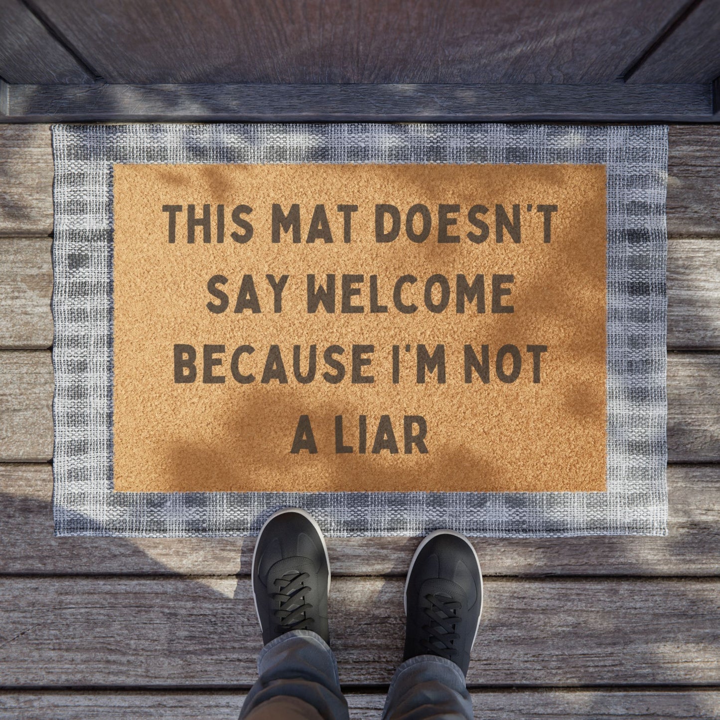 The Mat Doesn't Say Welcome - Doormat