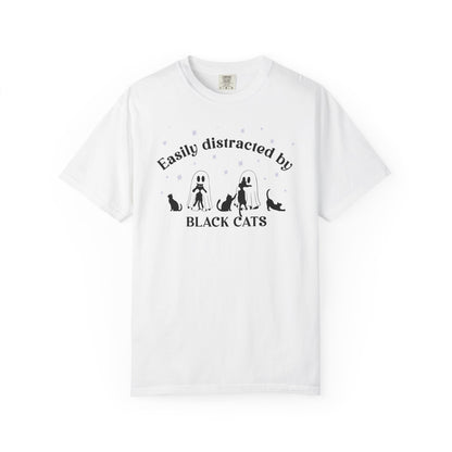 Easily Distracted by Cats - Comfort Color Tee