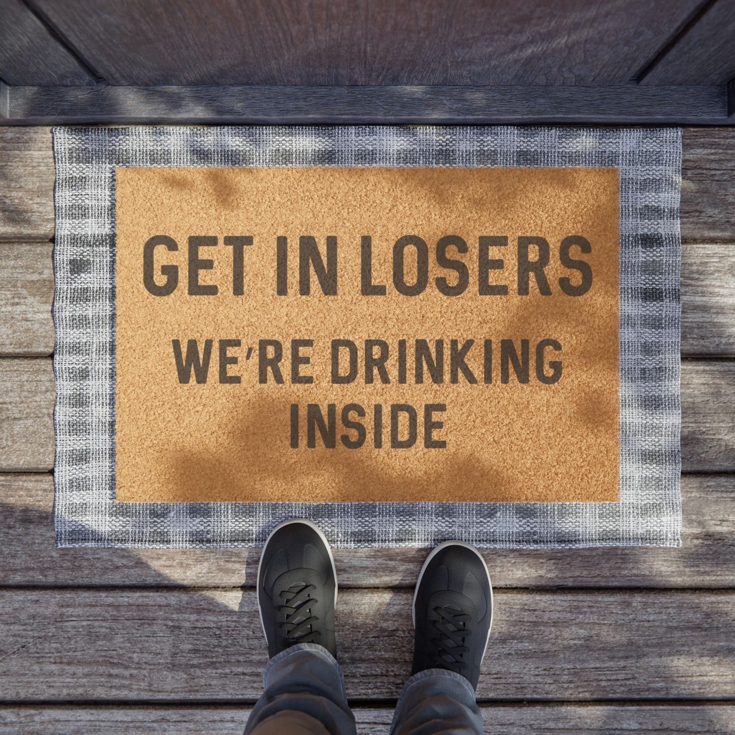 Get In Losers We're Drinking Inside - Doormat