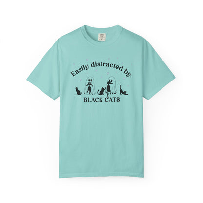 Easily Distracted by Cats - Comfort Color Tee