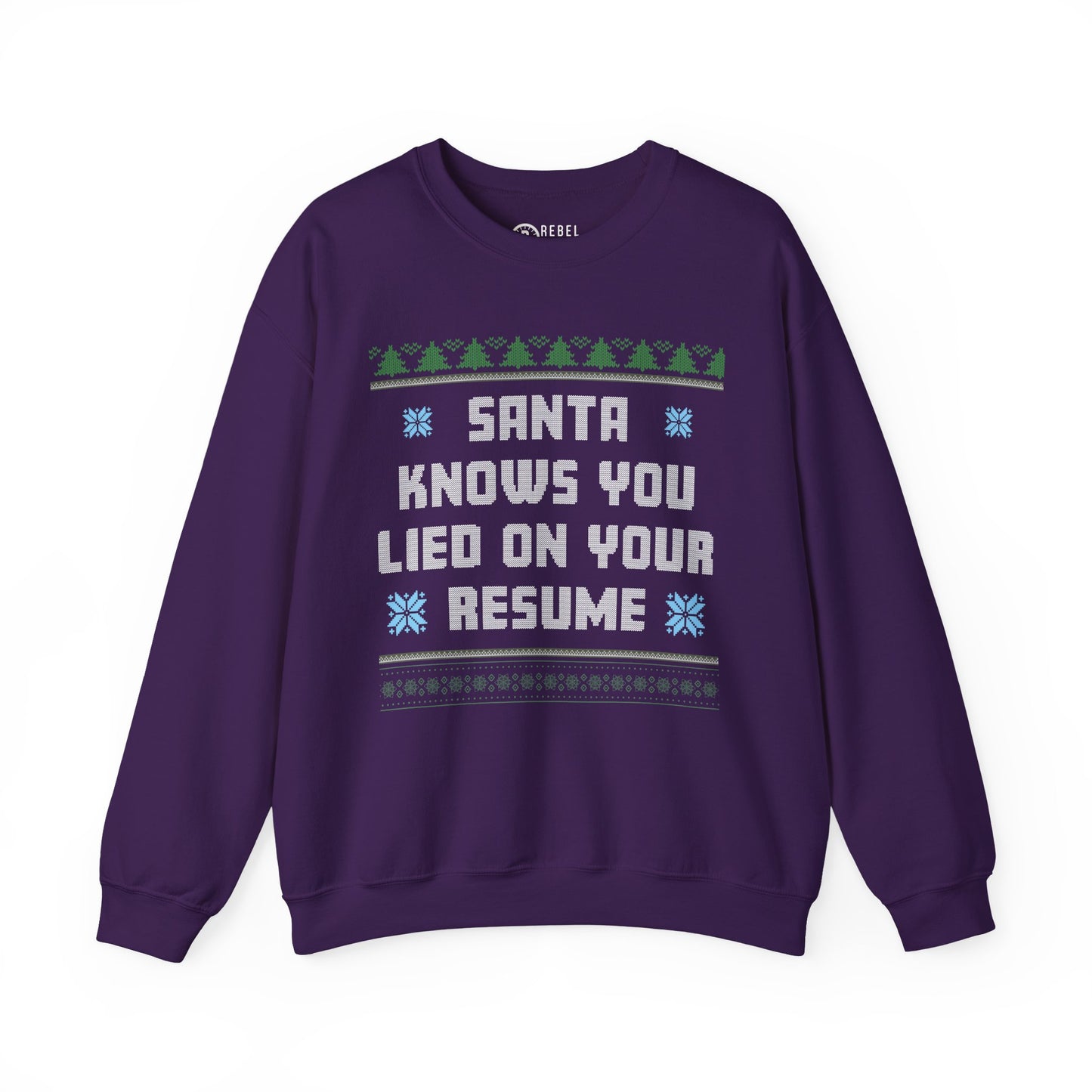 Santa Knows You Lied On Your Resume - Ugly Sweatshirt