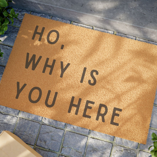 Ho, Why Is You Here - Doormat