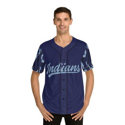 Clark - Navy Blue Camo Baseball Jersey