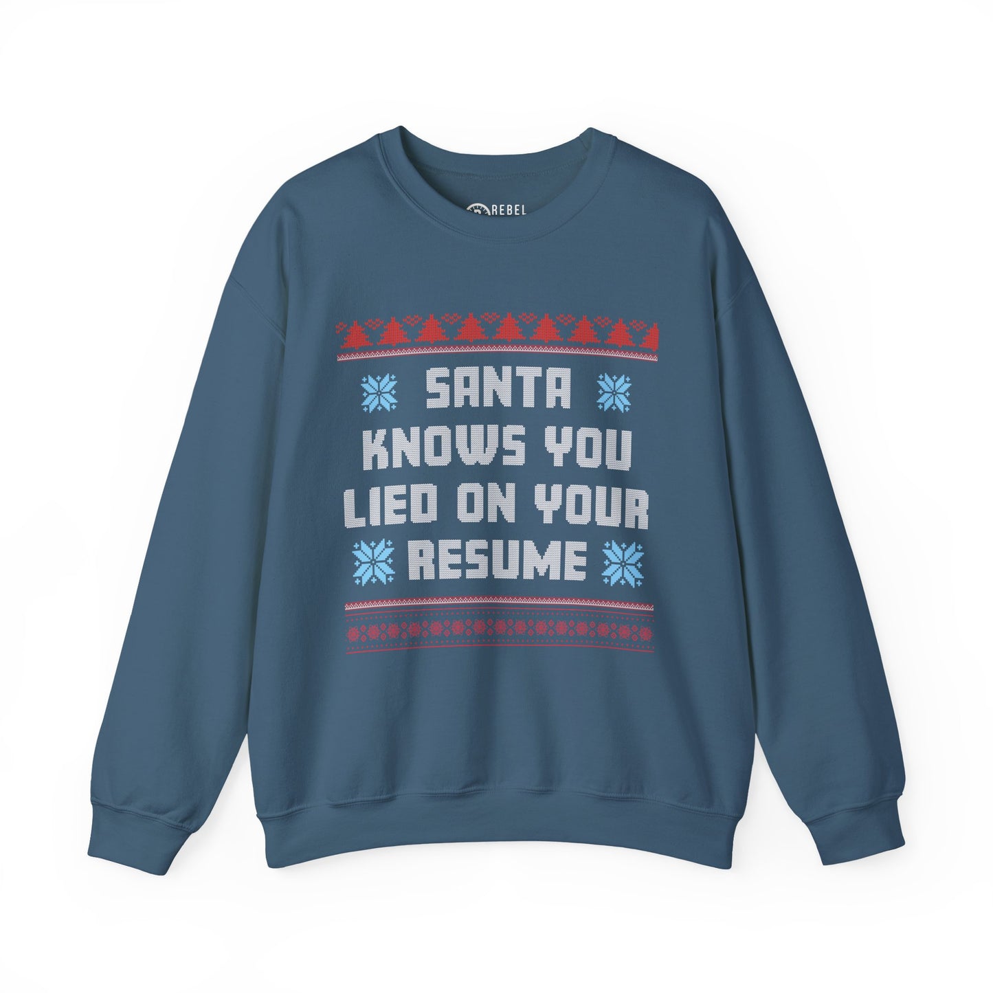 Santa Knows You Lied On Your Resume - Ugly Sweatshirt