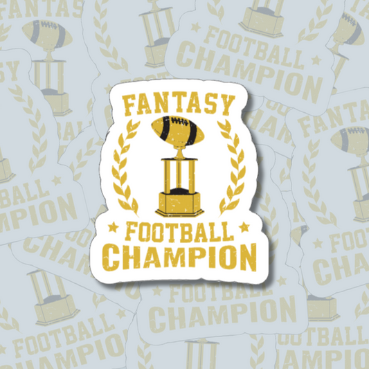 Fantasy Football Champion - Vinyl Sticker