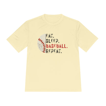 Eat Sleep Baseball Repeat - Unisex Moisture Wicking Shirt
