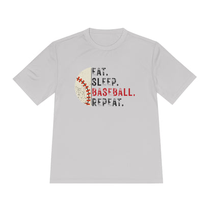 Eat Sleep Baseball Repeat - Unisex Moisture Wicking Shirt