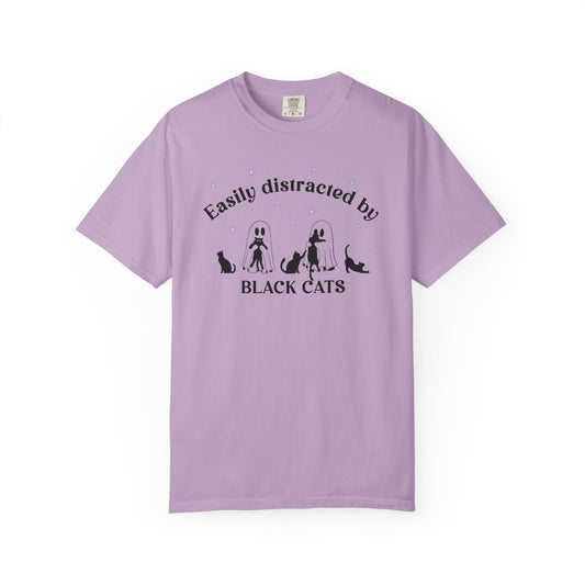 Easily Distracted by Cats - Comfort Color Tee
