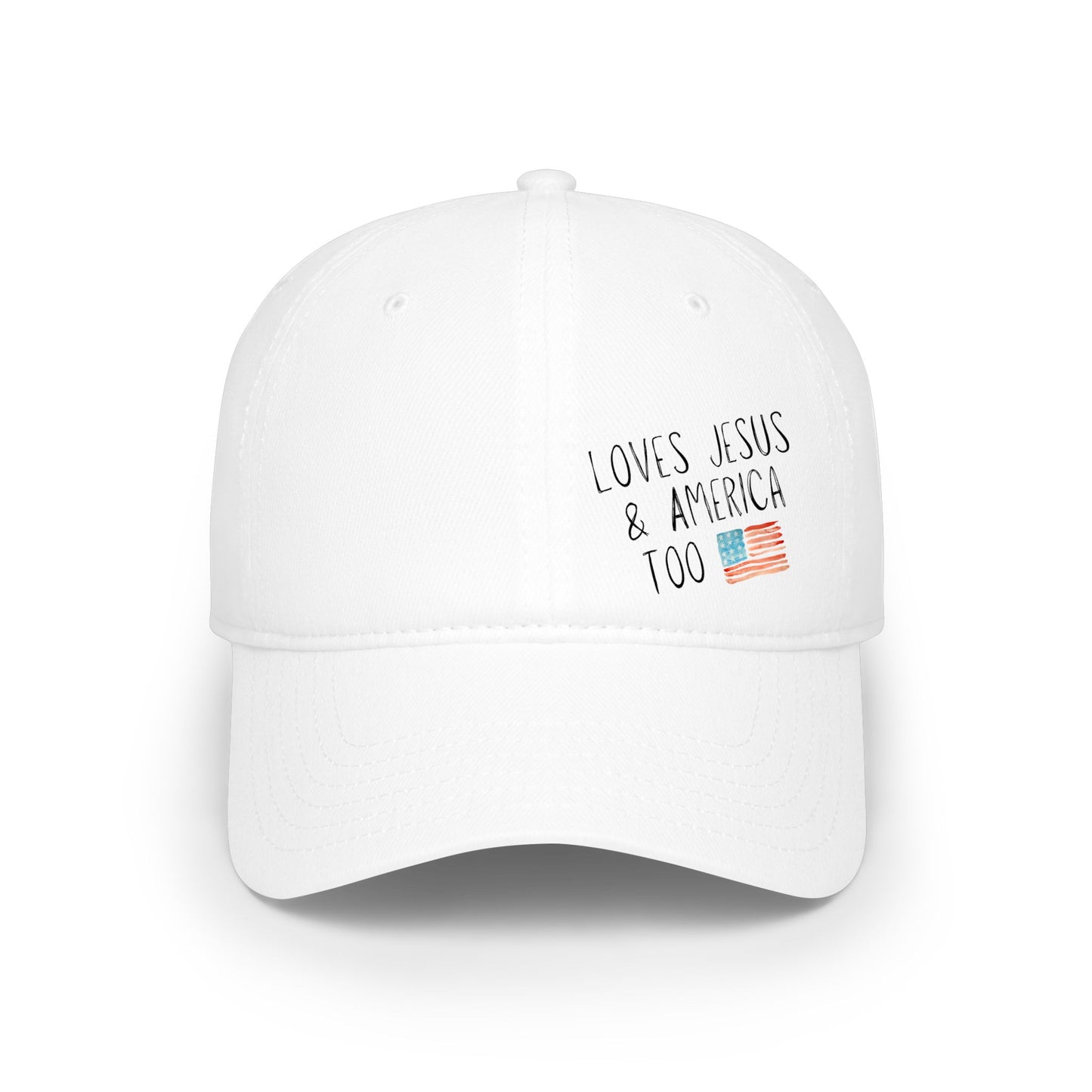 Love Jesus & America Too - Baseball Cap | 4th of July