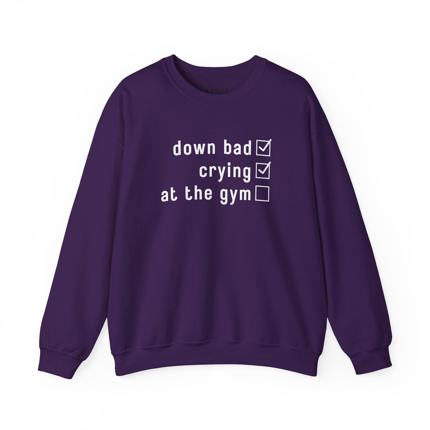 Swiftie Down Bad Crying at the Gym - Crewneck Sweatshirt