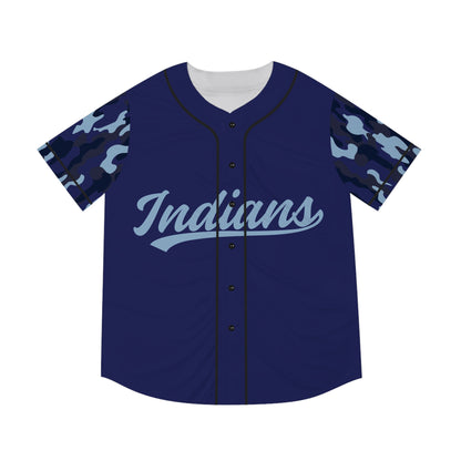 Clark - Navy Blue Camo Baseball Jersey