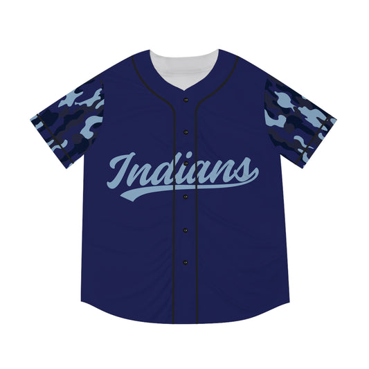 Clark - Navy Blue Camo Baseball Jersey