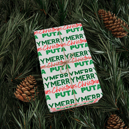 Merry Christmas Puta - Holiday Wrapping Paper