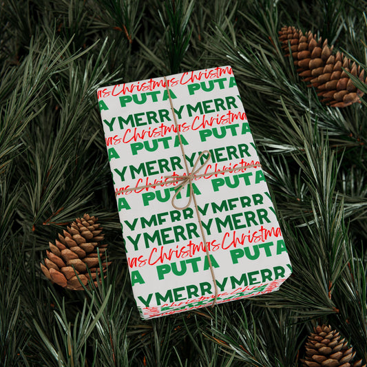 Merry Christmas Puta - Holiday Wrapping Paper
