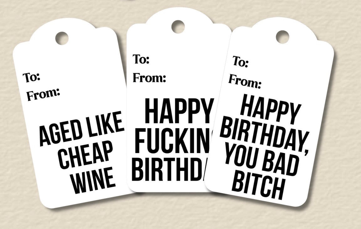 Hot Mess Birthday Club - Gift Tags Pack