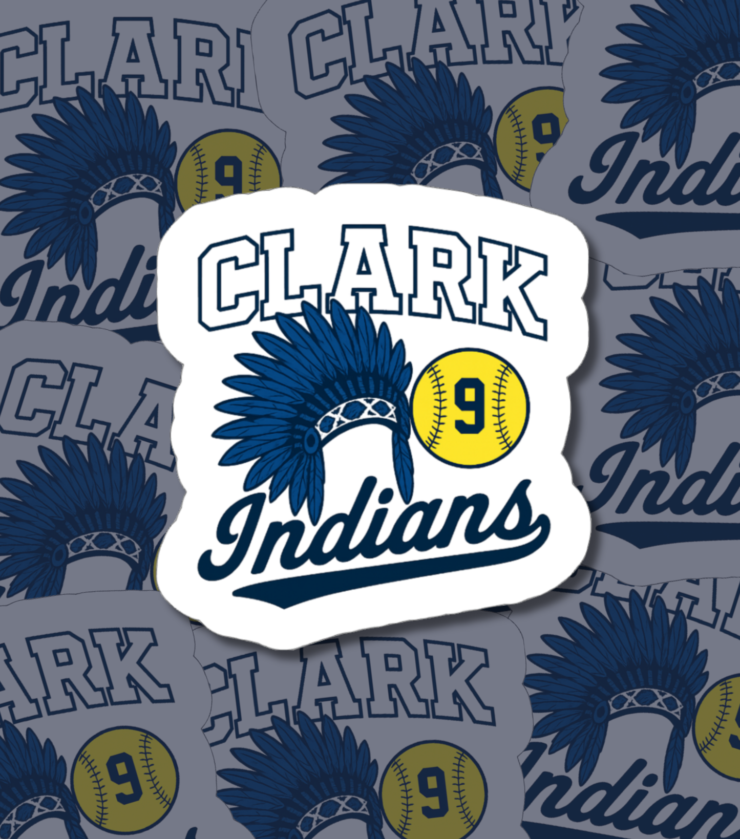 Clark Softball Stickers