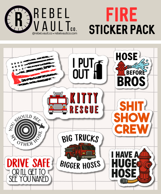 Firefighter Humor - Sticker Pack