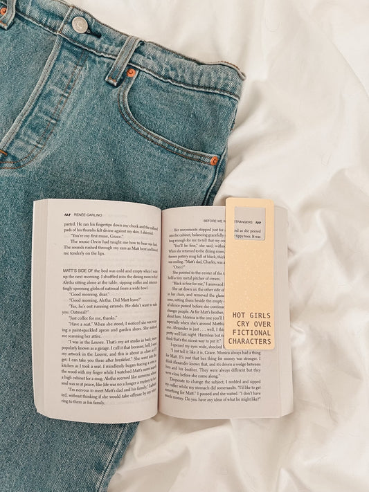 Hot Girls Cry Over Fictional Characters Bookmark