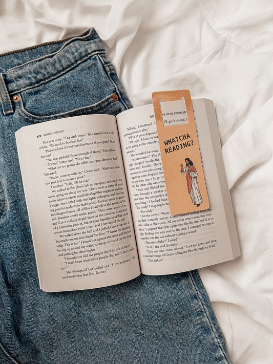 Jesus "Watcha Reading?" Bookmark