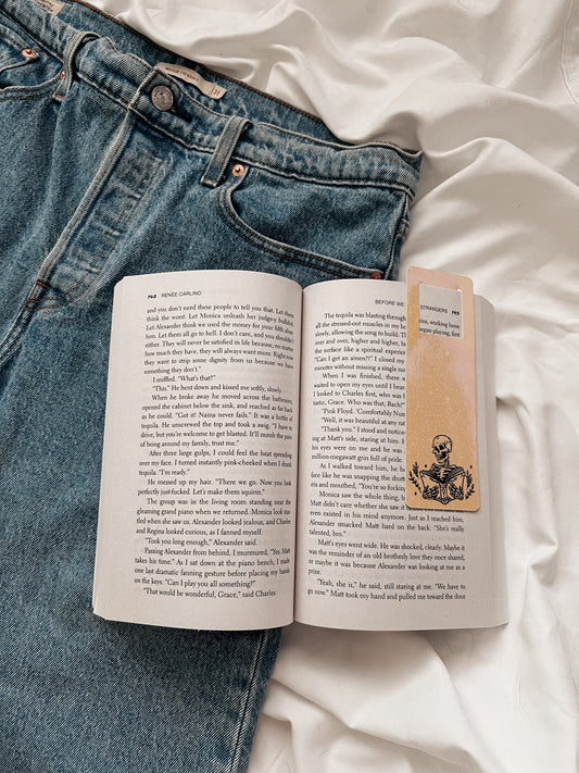 Skeleton Reading Bookmark