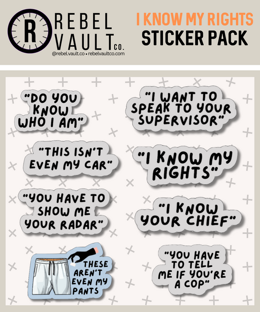 I Know My Rights - Sticker Pack